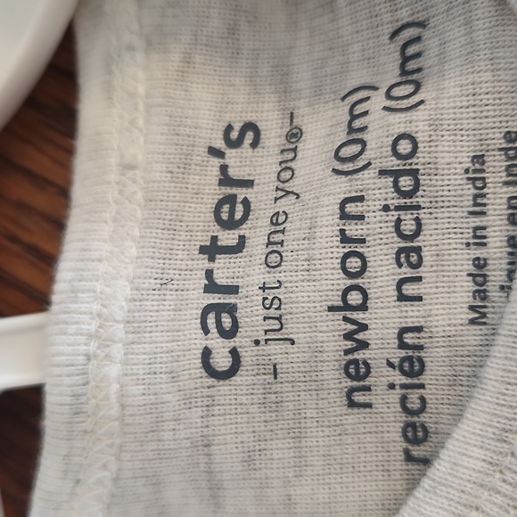 Carter's Newborn Cutest in the Patch Long Sleeve Shirt & Pant Size 0M NWT - Picture 7 of 7